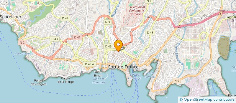 localisation de l'entreprise SAGER GESTION ET EQUIP DE REST à FORT-DE-FRANCE
