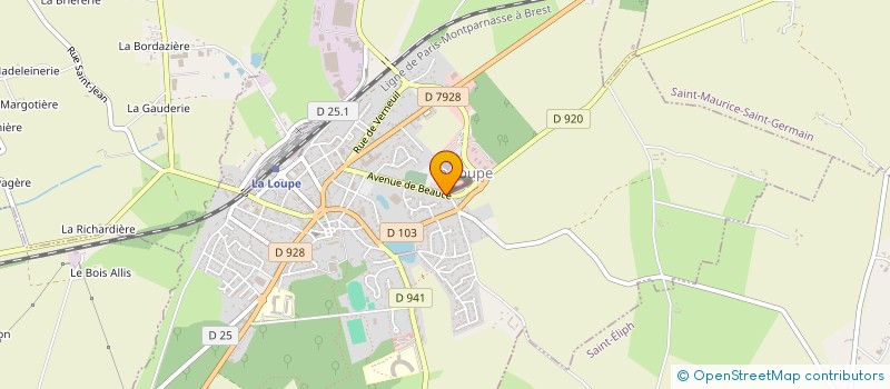 localisation de l'entreprise SAGER GRAPHIC à LA LOUPE