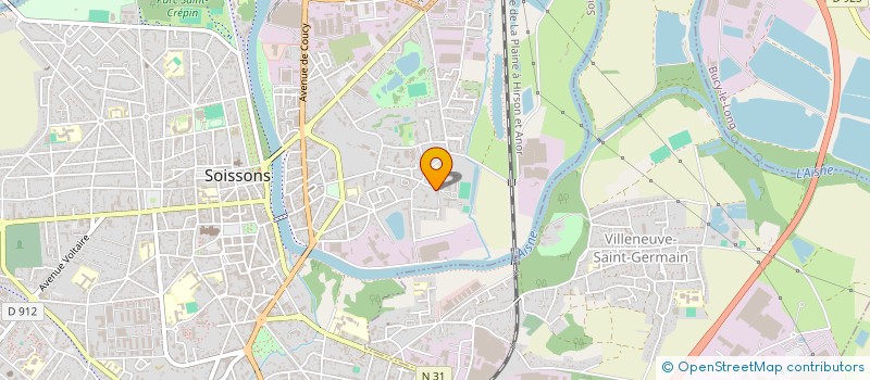 localisation de l'entreprise SAGERM à SOISSONS