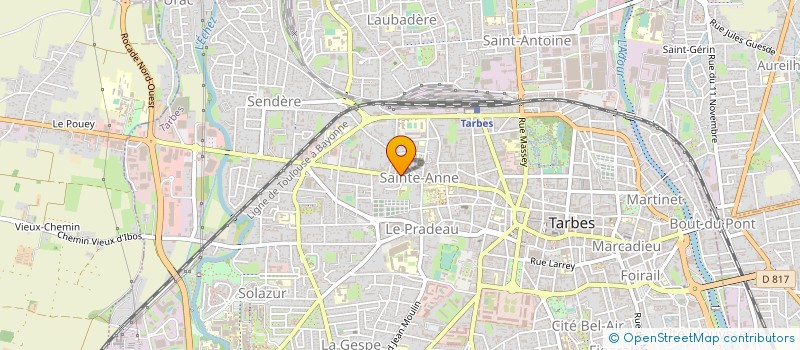 localisation de l'entreprise SAGES SERVICES ET ASSISTANCE AU GROUPEMENT D'ENTREPRISES ET SOCIETAIRES  TARBES