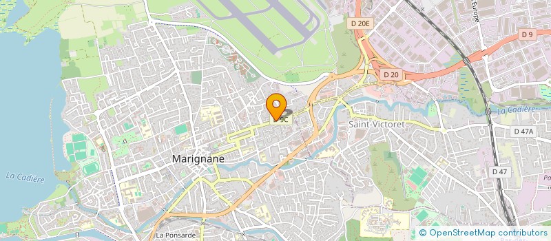localisation de l'entreprise SAGESS E à MARIGNANE