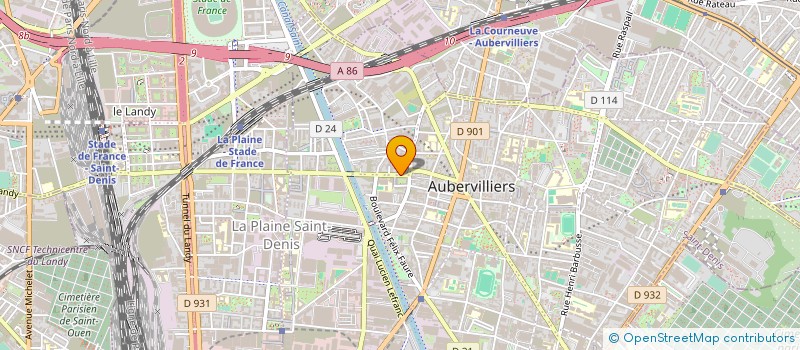 localisation de l'entreprise SAGESSE D'ORIENT à AUBERVILLIERS