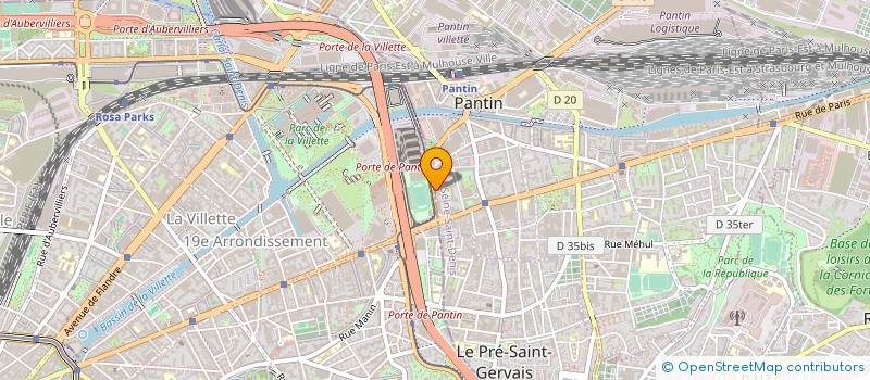 localisation de l'entreprise SAGEST à PANTIN