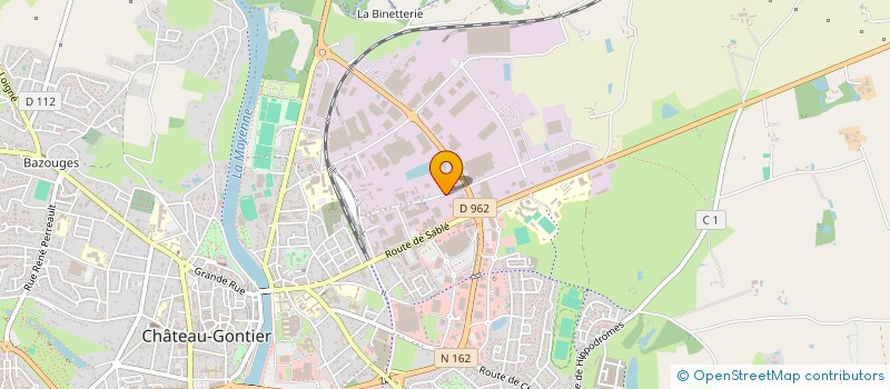 localisation de l'entreprise SAGET à CHATEAU-GONTIER-SUR-MAYENNE