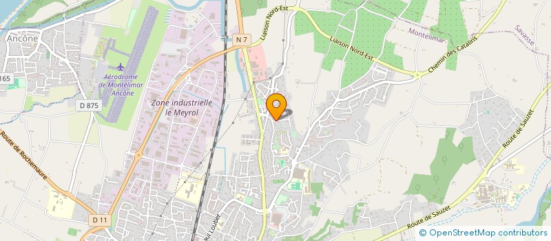 localisation de l'entreprise SAGET à MONTELIMAR