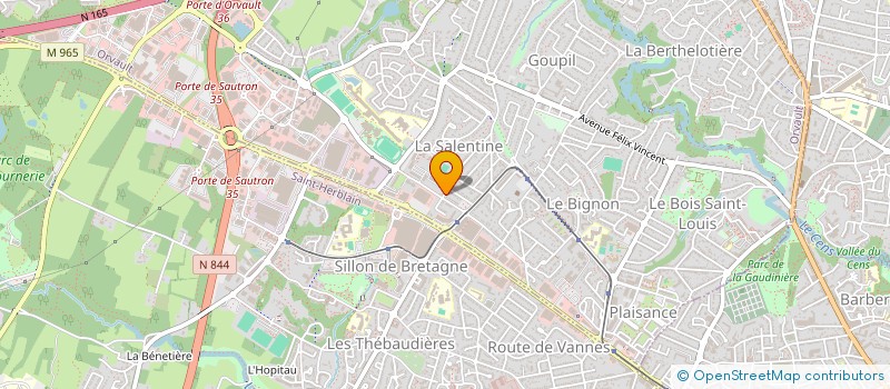 localisation de l'entreprise SAGET-CHARLATTE à ORVAULT