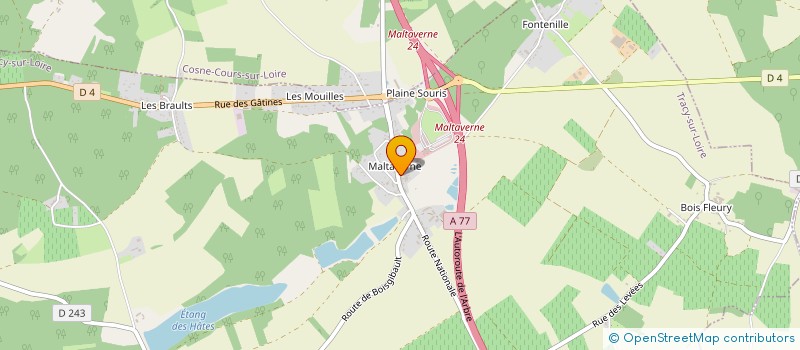 localisation de l'entreprise SAGET LA PERRIERE à POUILLY-SUR-LOIRE