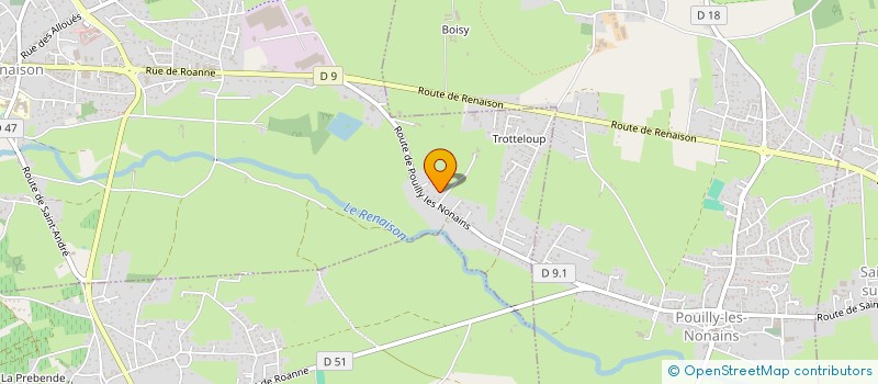 localisation de l'entreprise SAGFEL  RENAISON