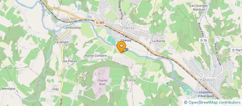 localisation de l'entreprise SAGH  CHESSY