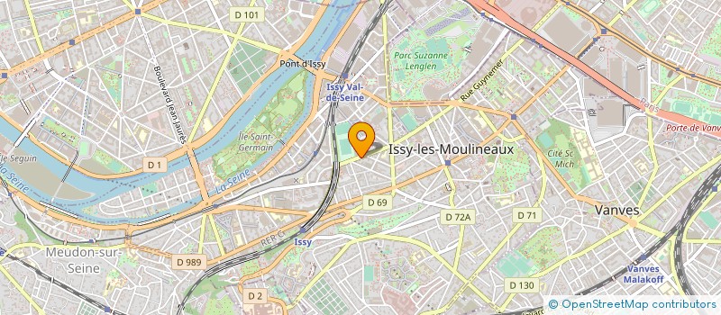 localisation de l'entreprise SAGHA à ISSY-LES-MOULINEAUX