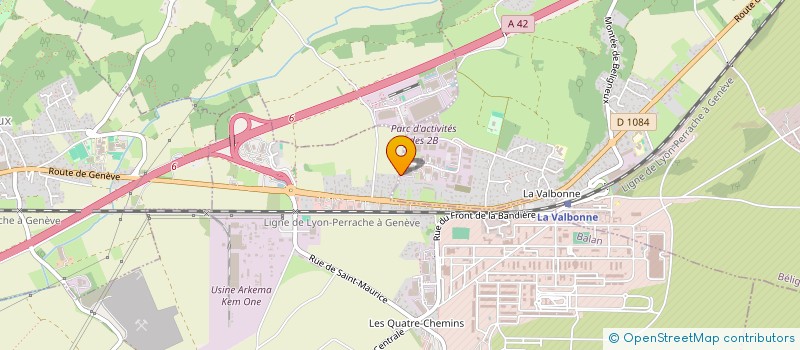 localisation de l'entreprise SAGI CARRELAGE  BELIGNEUX