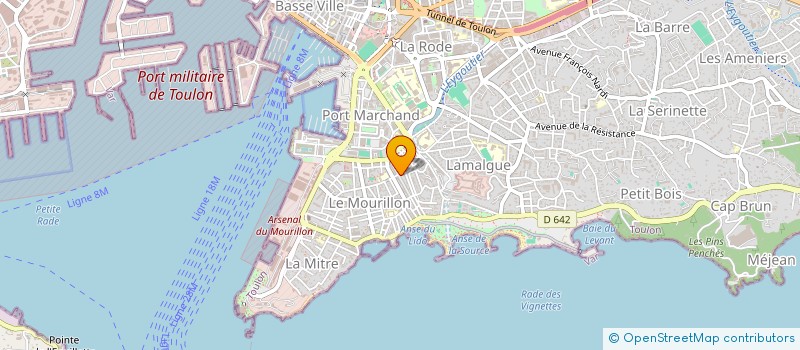 localisation de l'entreprise SAGI SARL à TOULON