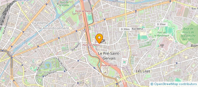 localisation de l'entreprise SAGIE FINANCE à LE PRE-SAINT-GERVAIS