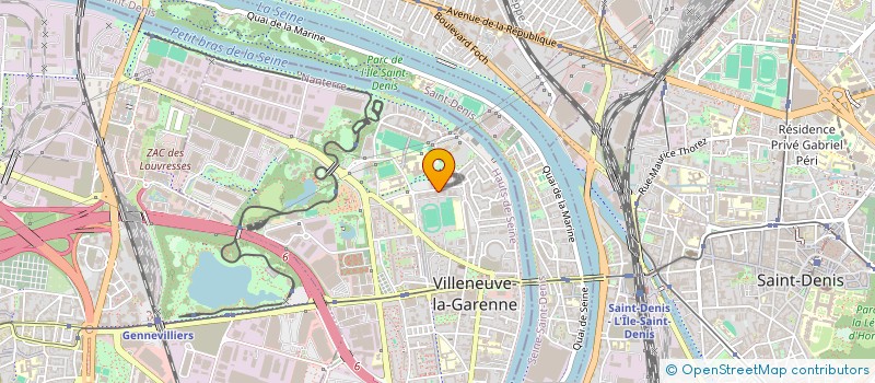 localisation de l'entreprise SAGIKA.NET  VILLENEUVE-LA-GARENNE