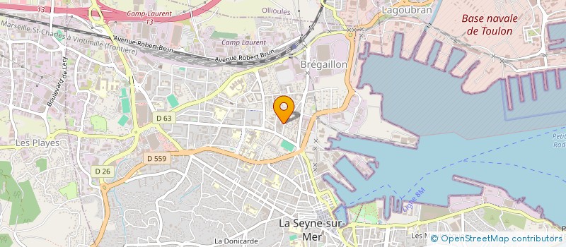 localisation de l'entreprise SAGIMA IMMO à LA SEYNE-SUR-MER