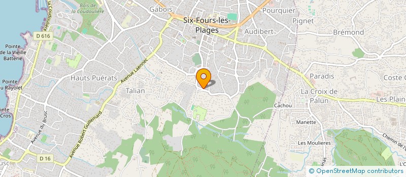 localisation de l'entreprise SAGIMMO à SIX-FOURS-LES-PLAGES