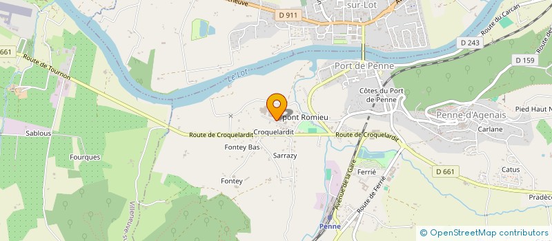 localisation de l'entreprise SAGITTA OCCITANIE  PENNE-D'AGENAIS