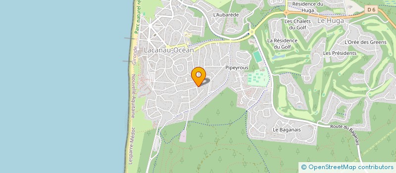 localisation de l'entreprise SAGITTAIRE 45EP à LACANAU