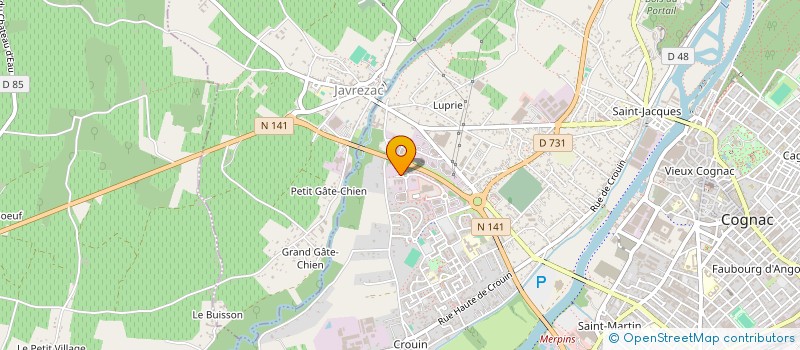 localisation de l'entreprise SAGITTARIUS 2B à COGNAC