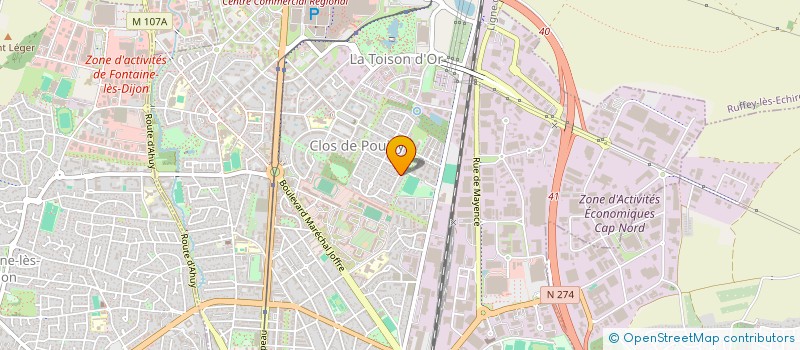 localisation de l'entreprise SAGITTARIUS  DIJON