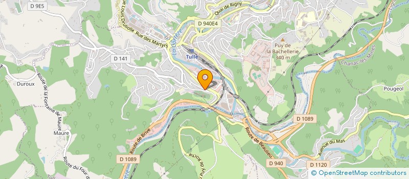 localisation de l'entreprise SAGLAM  TULLE