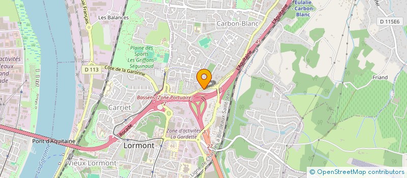 localisation de l'entreprise SAGLAM à LORMONT