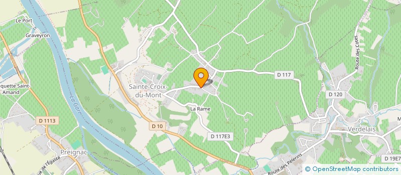 localisation de l'entreprise SAGLIO ET COMPAGNIE  SAINTE-CROIX-DU-MONT