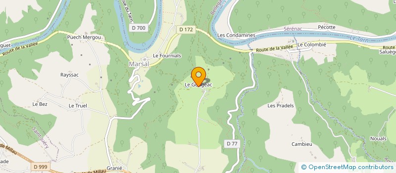 localisation de l'entreprise SAGM 81  BELLEGARDE-MARSAL