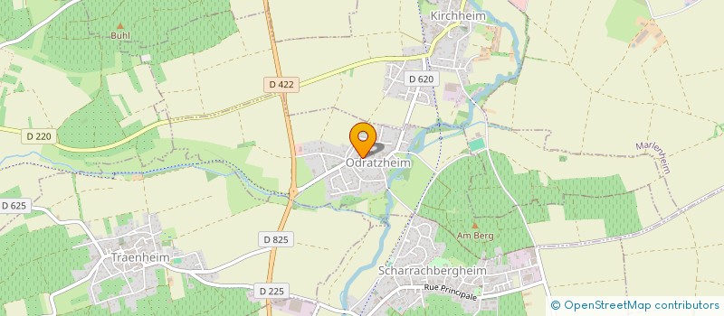 localisation de l'entreprise SAGNA  ODRATZHEIM