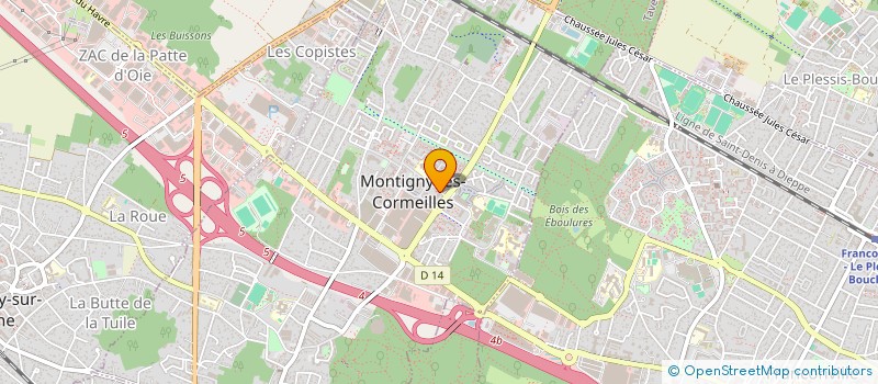 localisation de l'entreprise SAGNA SECURITE PRIVEE à MONTIGNY-LES-CORMEILLES