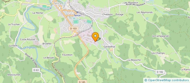 localisation de l'entreprise SAGNARD à TENCE