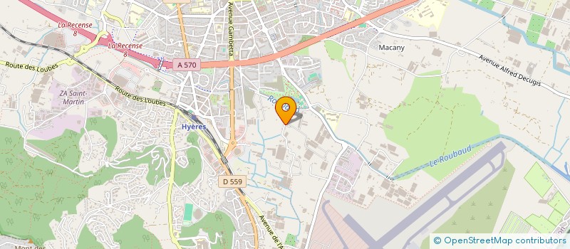 localisation de l'entreprise SAGNARD à HYERES