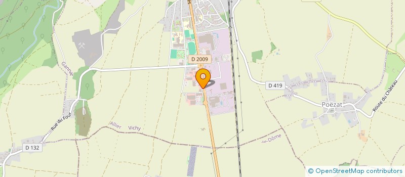 localisation de l'entreprise SAGNE  GANNAT