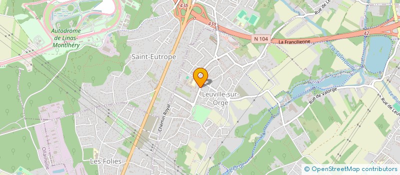 localisation de l'entreprise SAGNE IND  LEUVILLE-SUR-ORGE