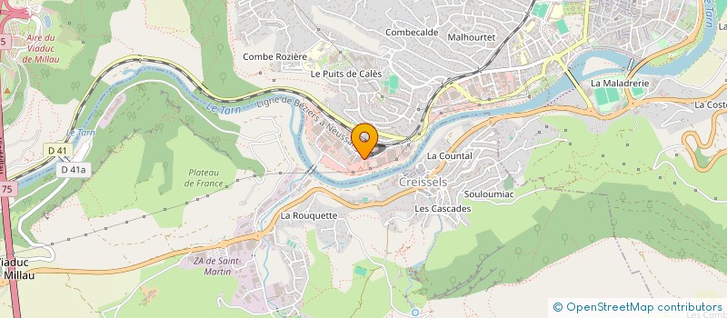 localisation de l'entreprise SAGNES à MILLAU