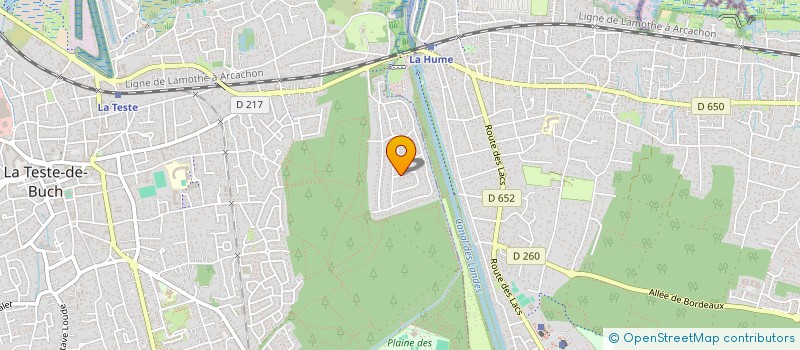 localisation de l'entreprise SAGNES TRACK EVENTS à LA TESTE-DE-BUCH