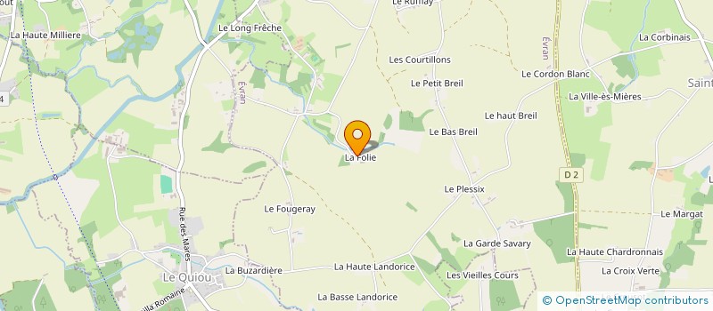 localisation de l'entreprise SAGNIEZ à EVRAN