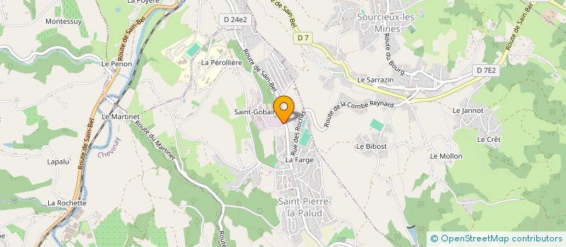 localisation de l'entreprise SAGNOL TP à SAINT-PIERRE-LA-PALUD