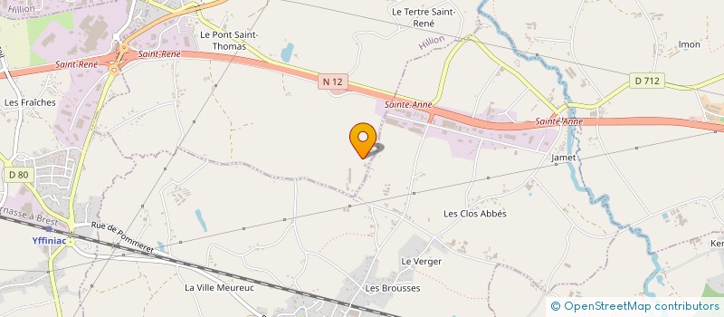 localisation de l'entreprise SAGORY PISCINES ET SPAS  HILLION