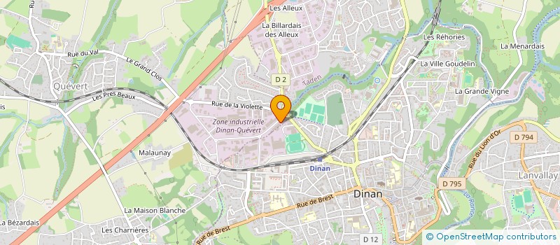 localisation de l'entreprise SAGORY PISCINES ET SPAS DINAN  QUEVERT