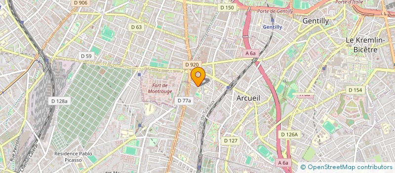 localisation de l'entreprise SAGOT & ASSOCIES  ARCUEIL