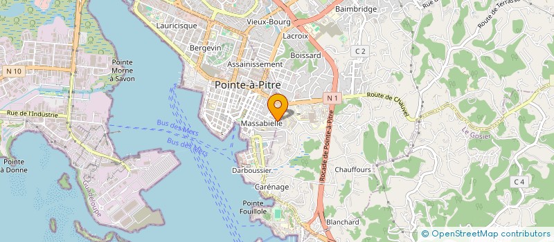 localisation de l'entreprise SAGOTICOF à POINTE-A-PITRE