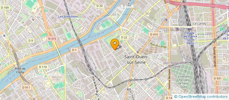 localisation de l'entreprise SAGOZA à SAINT-OUEN-SUR-SEINE