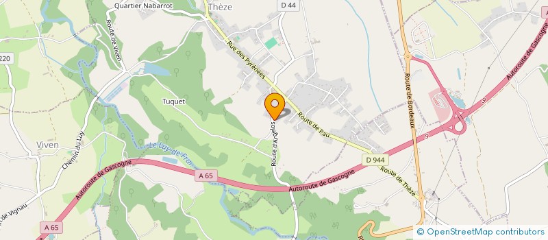 localisation de l'entreprise SAGP  THEZE