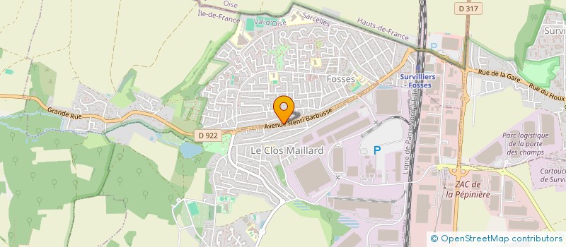 localisation de l'entreprise SAGRA  FOSSES