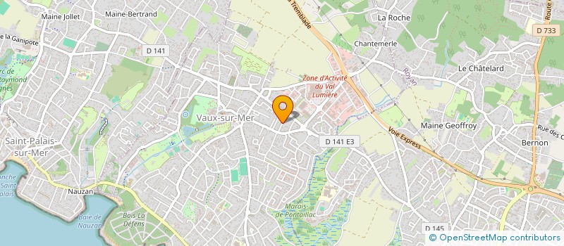 localisation de l'entreprise SAGS  VAUX-SUR-MER