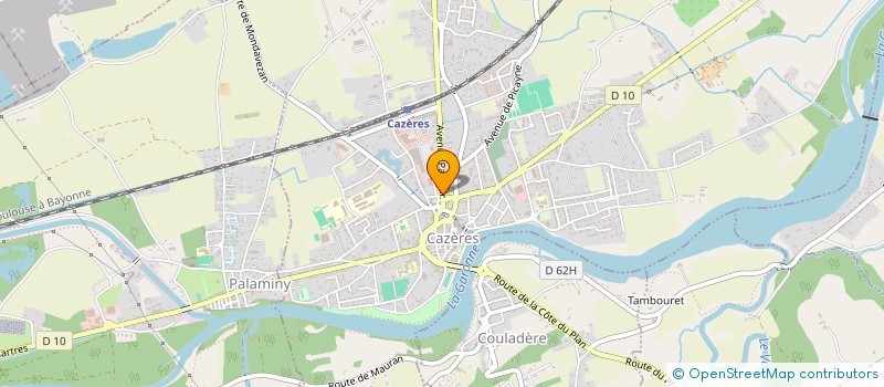 localisation de l'entreprise SAGT MIDI-PYRENEES à CAZERES