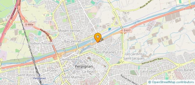 localisation de l'entreprise SAGU  PERPIGNAN