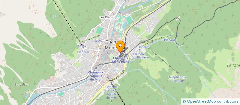 localisation de l'entreprise SAGUES KARINE & JULIEN  CHAMONIX-MONT-BLANC