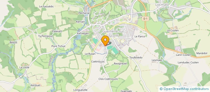 localisation de l'entreprise SAGUIJO à GUEMENE-SUR-SCORFF